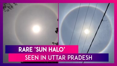 Rare ‘Sun Halo’ Seen In Uttar Pradesh; Netizens Share Spectacular Pictures Of The Rainbow Ring