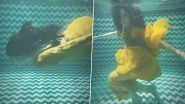 Taapsee Pannu Swims Underwater Inside a Pool in Saree As She Gives 'Mermaid' a Desi Makeover (Watch Video)