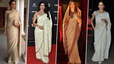 Deepika Padukone, Shehnaaz Gill & Other Beauties In Love With Chikankari Sarees