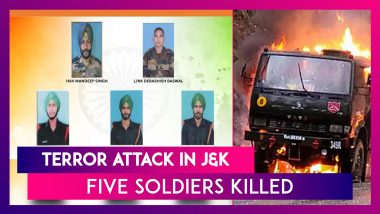 Terror Attack In Jammu & Kashmir: Five Soldiers Killed After Terrorists Open Fire In Poonch, Rajouri District