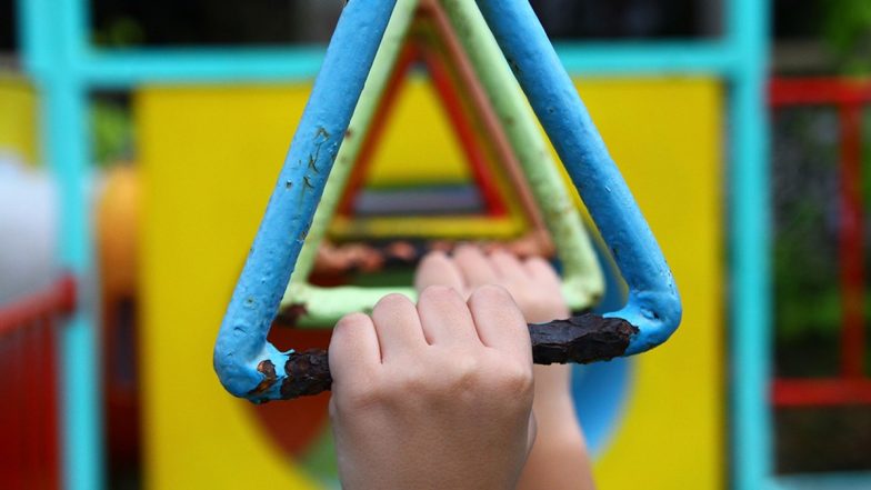 Mumbai Shocker: Two Teachers Slap Toddlers, Throw Them on Ground at Play School in Kandivali, Act Caught on CCTV; Booked (Disturbing Video)