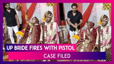 UP Bride Fires With Pistol In The Air In Hathras As Groom Looks On, Case Filed; Cops Looking For The Woman