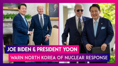 Joe Biden & South Korean President Yoon Warn North Korea Of Nuclear Response; US President Says It Would Result In ‘End Of Regime’