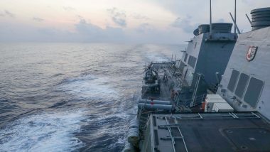 US Missile Destroyer USS Milius Sails Through China-Claimed Waters in South China Sea, Beijing Calls It 'Illegal Intrusion'