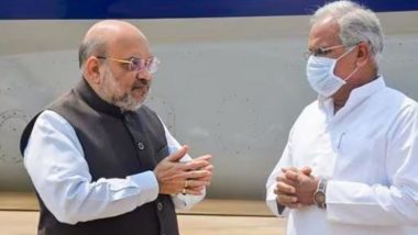 Naxal Attack in Chhattisgarh: 10 Policemen Killed in Blast in Dantewada, Union Home Minister Amit Shah Assures All Possible Help to CM Bhupesh Baghel