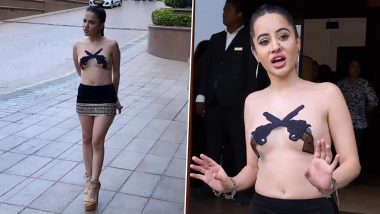 Uorfi Javed Cover Her B**bs With Gun-Shaped Pasties, Calls Her Outfit Inspired by Saas Bahu Aur Flamingo Show (Watch Video)