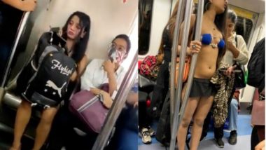 'Delhi Metro Girl' News: Video of Woman Wearing Bra and Skirt in Delhi Metro Train Goes Viral, DMRC Asks Commuters to Follow All Social Etiquette and Protocols