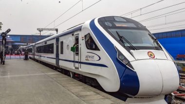 Vande Bharat Express Train in Madhya Pradesh Pelted With Stones Near Banmore Railway Station, Window Damaged; Arrested