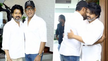 Thalapathy Vijay and Vishal Share a Warm Hug, Mark Antony Star Says ‘Always Proud To Be Your Fan’ (View Pics)