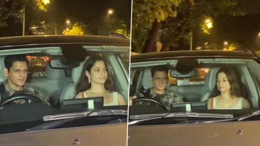 Rumoured Lovebirds Vijay Varma and Tamannaah Bhatia Papped Post Dinner Date (Watch Video)