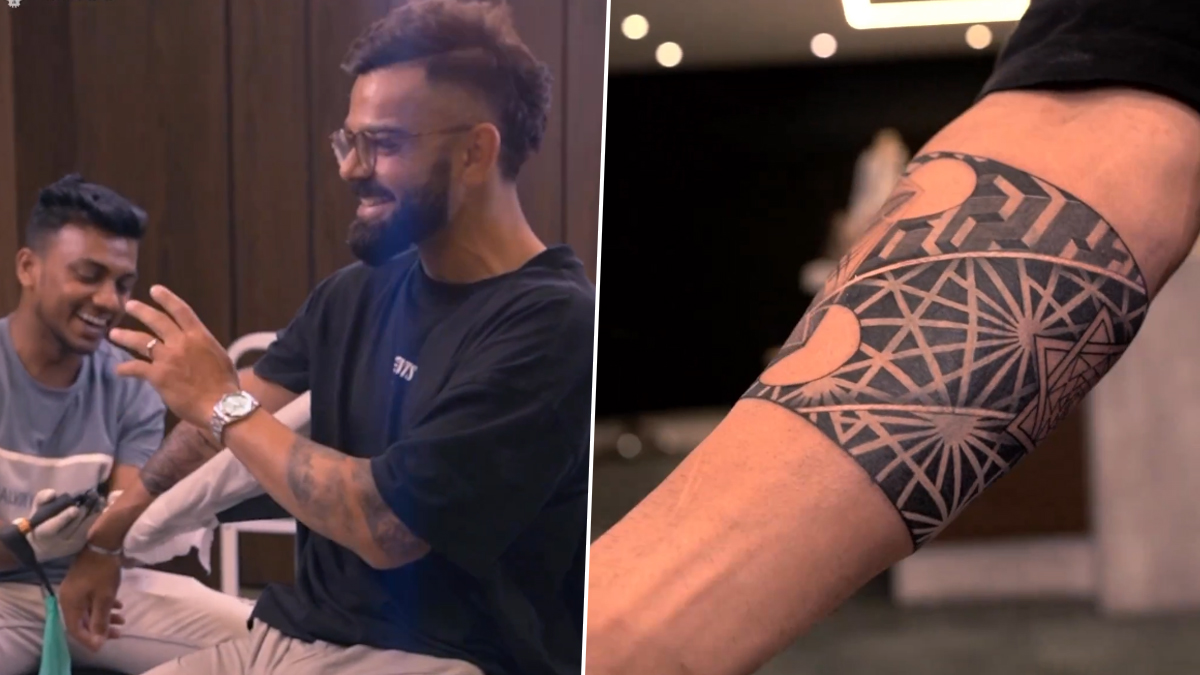 Virat Kohli gets new tattoo ahead of IPL 2023 artist reveals the meaning  behind it