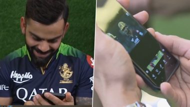 'Too Funny!' Virat Kohli in Splits While Watching His Batting in Punjabi Commentary (Watch Video)