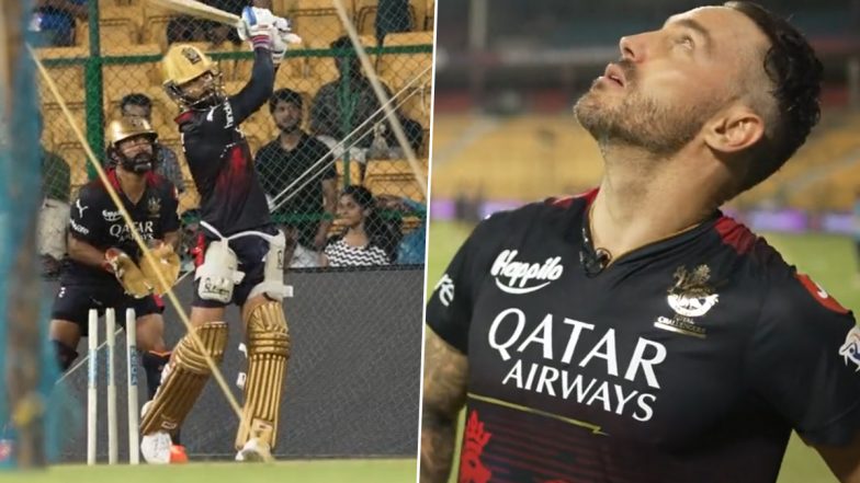 Balls Flying All Over! Virat Kohli's Shots in Training Makes RCB Captain Faf du Plessis Cautious During IPL 2023 Interview (Watch Video)