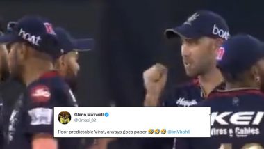 ‘Poor Predictable Virat…’ Glenn Maxwell Makes Hilarious Remark On Virat Kohli After Duo Spotted Playing 'Rock, Paper, Scissor' During PBKS vs RCB IPL 2023 Match