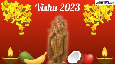 Vishu 2023 Images & Malayalam New Year HD Wallpapers for Free Download Online: Wish Happy Kerala New Year With Facebook Status, SMS and WhatsApp Greetings