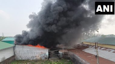 Siliguri Fire: Massive Blaze Erupts at Chemical Factory in Bholanath Para, Six Fire Tenders Rushed To Spot (See Pics)