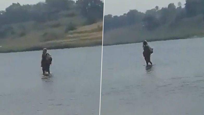 Madhya Pradesh Woman 'Walking on Water' Video Goes Viral, Gets Mistaken as Goddess; Here's the Truth