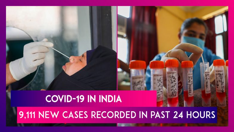 Covid-19 In India: 9,111 New Coronavirus Cases Recorded In Last 24 Hours; Recovery Rate Stands At 98.68%