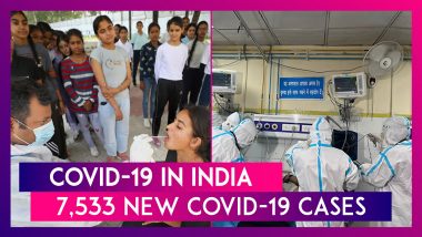Covid-19 In India: 7,533 New Covid-19 Cases Recorded In Past 24 Hours; Active Cases Dip To 53,852