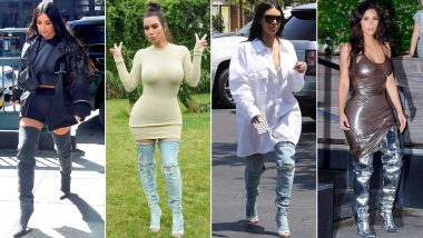Kim Kardashian's Thigh-High Boots Deserve Your Attention