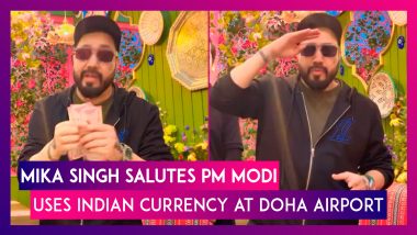 Mika Singh Uses Indian Currency At Doha Airport; Singer Salutes PM Narendra Modi