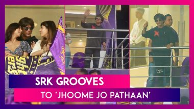 Shah Rukh Khan Grooves To ‘Jhoome Jo Pathaan’ Song During KKR Vs RCB Match In Kolkata