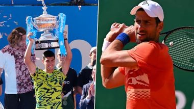 Latest ATP Rankings: Carlos Alcaraz Replaces Novak Djokovic at No.1; Daniil Medvedev Jumps to Second