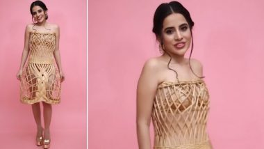 Urfi Javed Wears Dress Made of Bamboo Basket, And It Surprises No One (Watch Video)