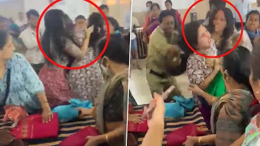 Women Fight Over Sarees, Pull Each Other’s Hair as Clothing Sale in Bengaluru Takes an Ugly Turn (Watch Video)