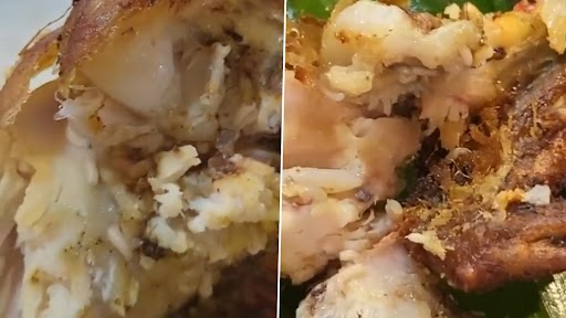 Maggots Found in Fried Chicken Served at Restaurant in Malaysia, Video Leaves Netizens Disgusted