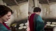 Karnataka: Priyanka Gandhi Tries Her Hands at Making &lsquo;Dosas&rsquo; in Mysuru Restaurant (Watch Video)