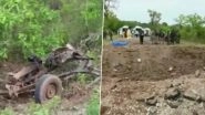 Chhattisgarh Naxal Attack: 11 Policemen Killed in IED Blast Triggered by Maoists in Dantewada (Watch Video)