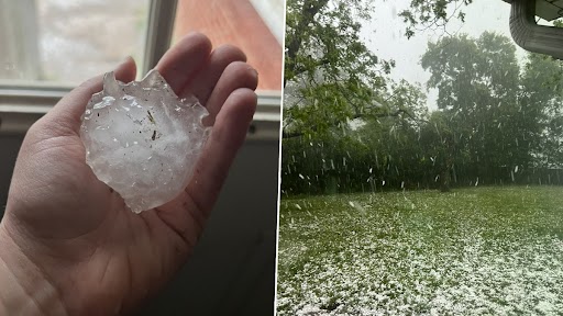 Hailstorm in Texas: Large Balls of Hail Drop on Parts of US State Amid Tornado Threat, Residents Share Scary Pics and Videos