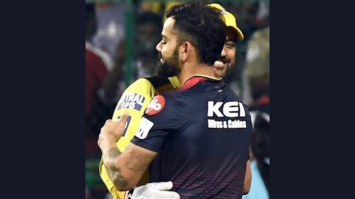 Virat Kohli Hugs MS Dhoni, Shares Photo With 'Tiranga,' Red, and Yellow Hearts as Caption in Emotional Tweet!