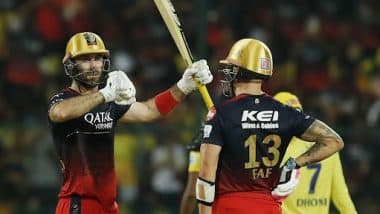 IPL 2023: Faf Du Plessis or I Should Have Been There a Little Bit Longer, Says Glenn Maxwell After RCB Fall Short of Run Chase Against CSK