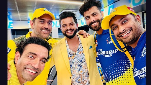 MS Dhoni, Ambati Rayudu, Ravindra Jadeja, Robin Uthappa, Suresh Raina Have a Grand Reunion After CSK’s Triumph Against LSG in IPL 2023