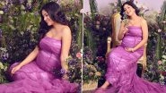 Mom-to-Be Ishita Dutta Flaunts Baby Bump in Lavender Colour Dress in Her Latest Maternity Photoshoot (View Pics)