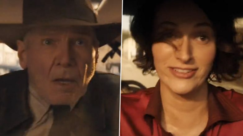 Indiana Jones and The Dial of Destiny: Harrison Ford, Phoebe Waller-Bridge Are in a High Pursuit Chase in the First Clip from James Mangold's Action Film! (Watch Video)