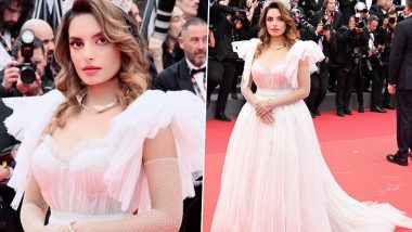 Shannon K at Cannes 2023: Kumar Sanu’s Daughter Makes Stunning Debut in Pink Gown at French Riviera (View Pics)