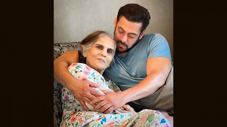 Salman Khan Kisses Mom Salma Khan and Shares Post on Mother’s Day (View Pics)