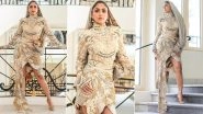 Mrunal Thakur at Cannes 2023: Bollywood Diva Slays in Classy White Hood Couture at French Riviera (View Pics)