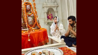 Zara Hatke Zara Bachke: Sara Ali Khan and Vicky Kaushal Offer Prayers to Lord Shiva In Lucknow Ahead of Their Film Release (View Pic)