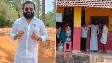 Rishab Shetty Casts Vote in Kantara Getup for 2023 Karnataka Assembly Elections; Shares Pics from Udupi Polling Booth