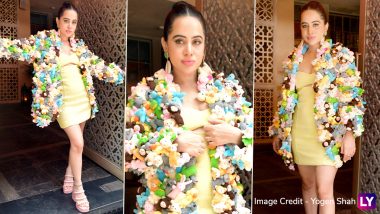 Uorfi Javed Steals the Spotlight With A Squishy Stuffed Toy-Adorned Jacket (Watch Video)