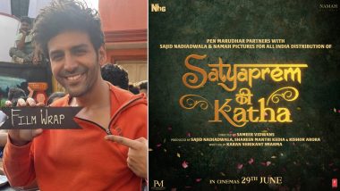 Satyaprem Ki Katha: Kartik Aaryan Pens Heartwarming Note As He Wraps Up Shooting of His Film (View Post)
