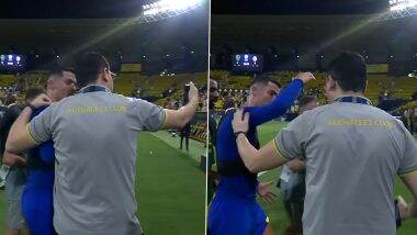 Cristiano Ronaldo Pushes Rival Staff Member Asking for Selfie Following Al-Nassr’s 1–1 Draw Against Al-Khaleej in Saudi Pro League 2022–23 (Watch Video)