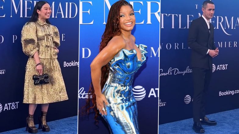 The Little Mermaid Premiere: Halle Bailey, Jonah Hauer-King, Awkwafina and Others Arrive in Style on the Blue Carpet; Original Voice of Ariel Jodi Benson Makes Appearance! (View Pics and Videos)