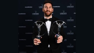Lionel Messi Wins Laureus World Sportsman of the Year 2023 Award, View Photo of Argentina’s World Cup Winning Captain With Trophy