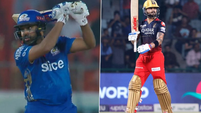 MI vs RCB Clash Kicks Off Rohit Sharma Vs Virat Kohli Fan War on Twitter, See Reactions as Battle For IPL 2023 Playoffs Heat Up!