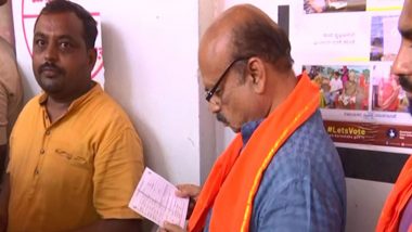 Karnataka Assembly Elections 2023: CM Basavaraj Bommai Casts Vote in Haveri; Urges People to Vote (Watch Video)